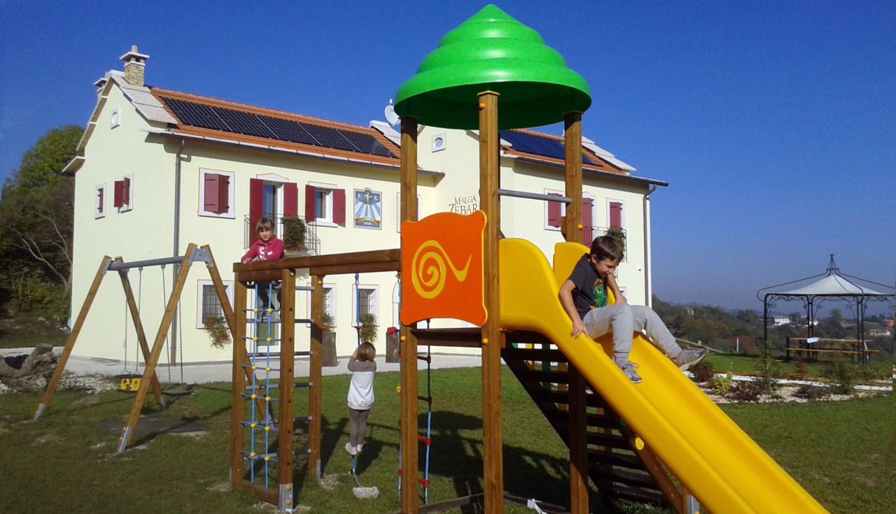 La malga e il giardino